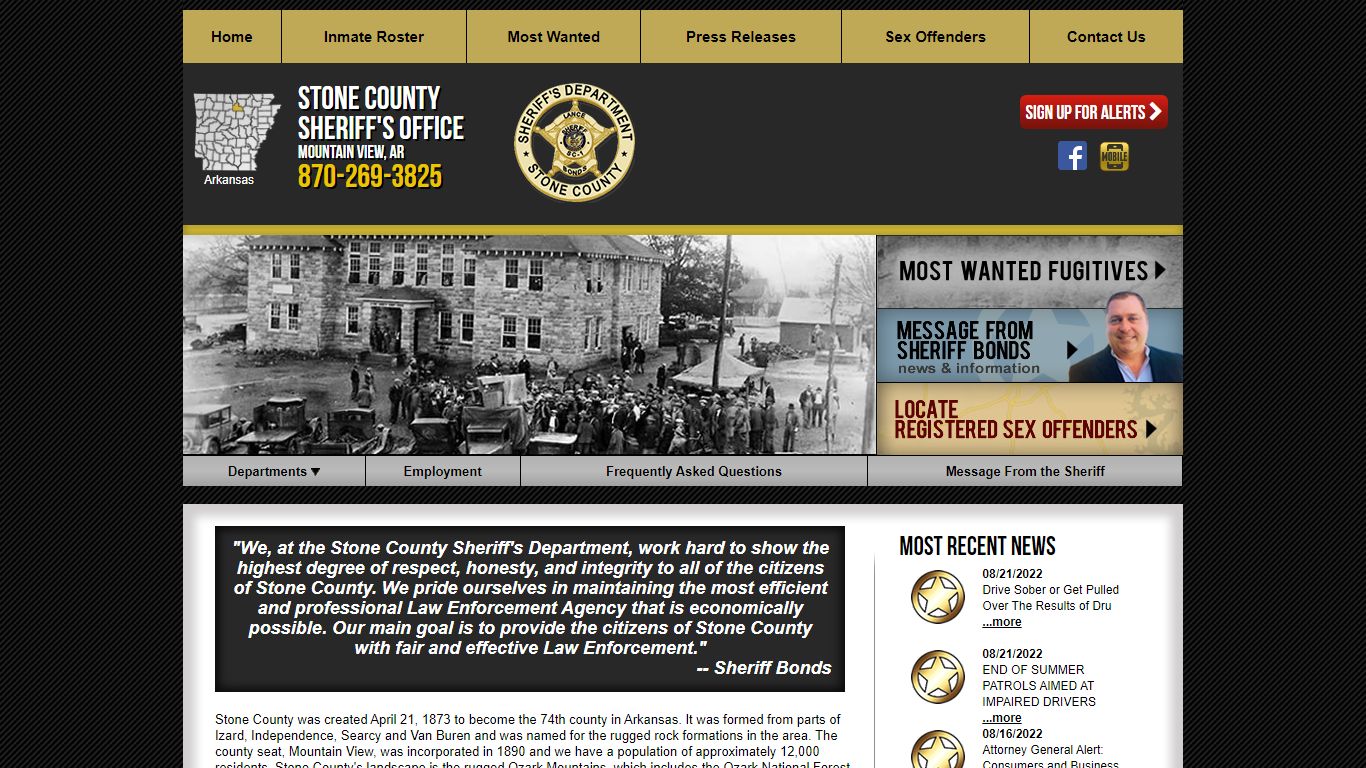 Stone County AR Sheriff's Office